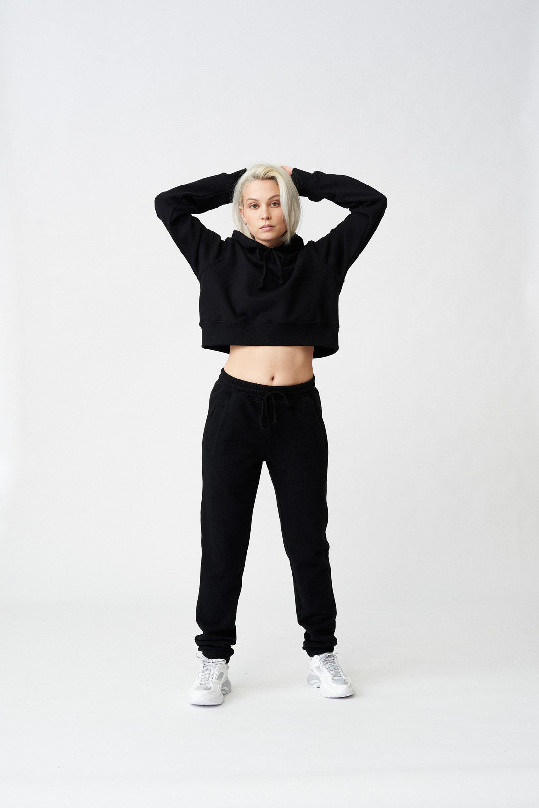 Pb1906 Organic French Terry Crop Hoodie