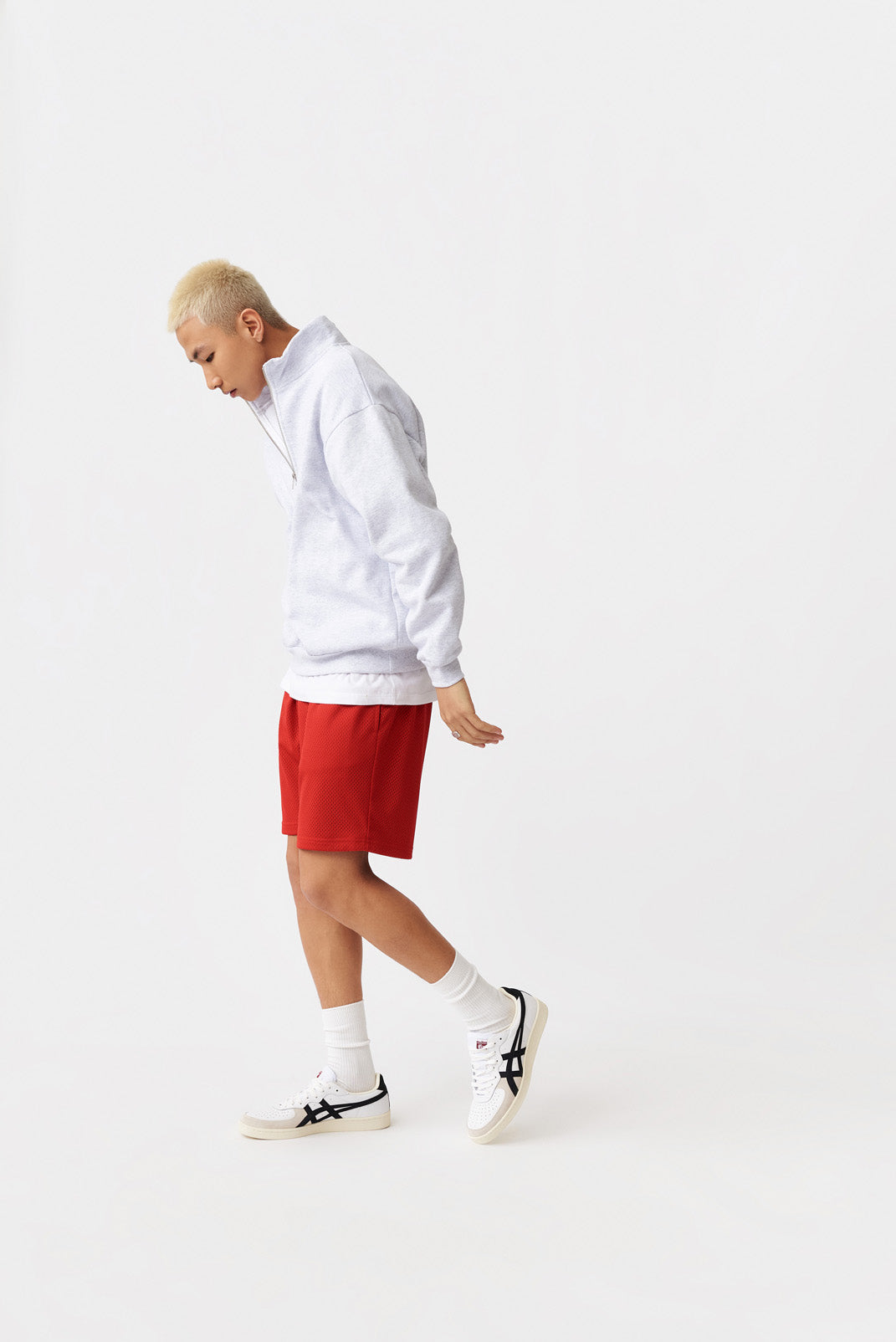 PbC2206 Organic Fleece 1/4 Zip Crewneck