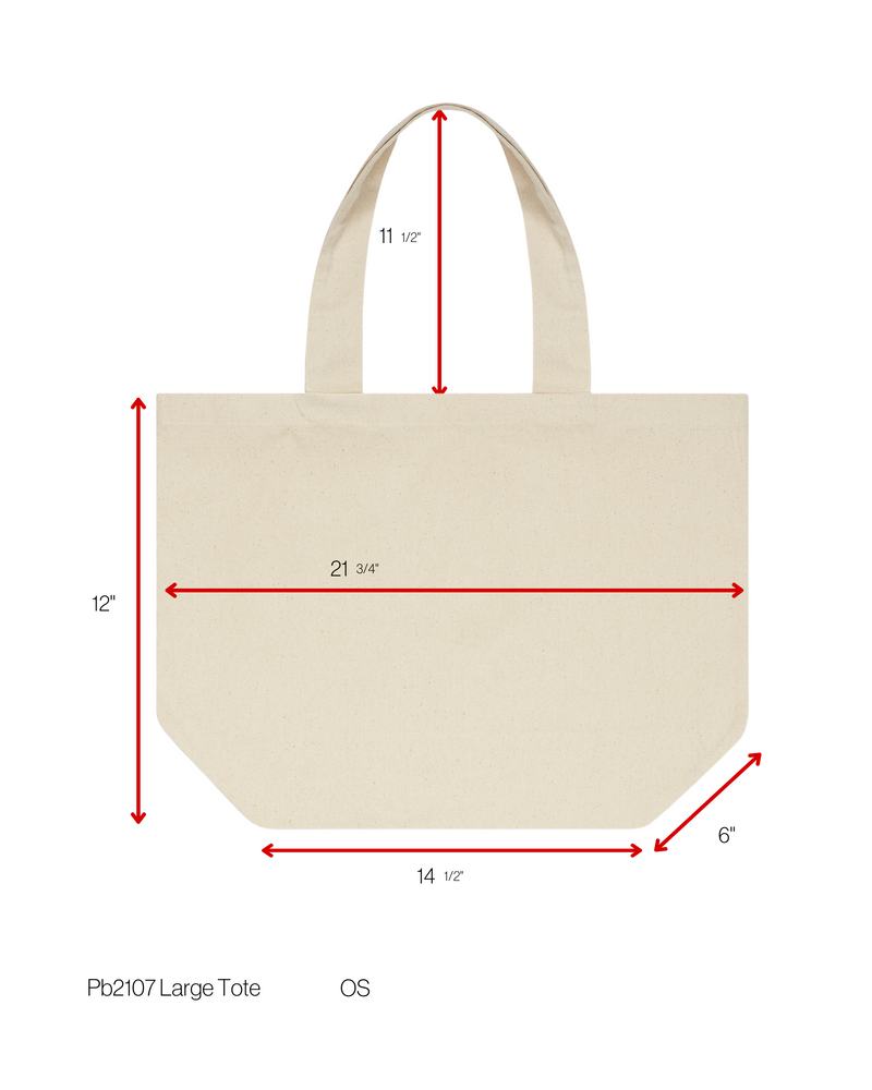 Pb2107 Large Cotton Tote Bag